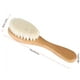 thumbnail image 3 of Cepillo para el cabello del bebé Ecomeon Cosy Infant de pelo de cabra natural suave con mango de madera, 3 of 4