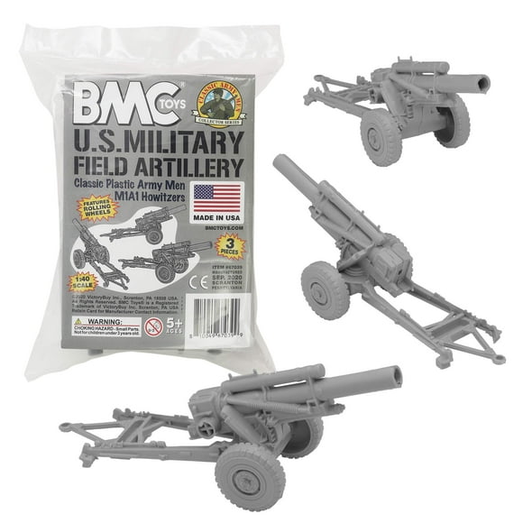 Juego de 3 Obuses Militares Clásicos BMC Marx para Figuras de Acción