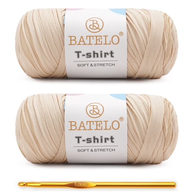 Batelo T-Shirt Yarn, 2-Pack Crochet Yarn for Beginners photo 1