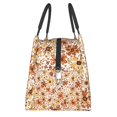 thumbnail image 4 of Vsdgher Wildflowers Vintage Print Insulated Reusable Bags with Sturdy Zipper and Handles, Foldable Totes for Hot or Cold Food Bring or Delivery, 4 of 8