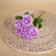 thumbnail image 4 of Artificial Rose Bundle Plastic Silk Flower Wedding Flower Decoration Flower, 4 of 6