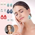 thumbnail image 4 of SUSHANG Mother'S Day Earrings Mother'S Day Mom Bear Leather Earrings Water Drop Printed Earrings Fashion Earrings, 4 of 7