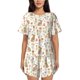 thumbnail image 1 of Fotbe Happy Easter Conjunto de Pijama Estampado para Mujer, 2 Piezas, Ropa de Dormir con Camiseta de Manga Corta y Shorts Suaves-Medium, 1 of 6