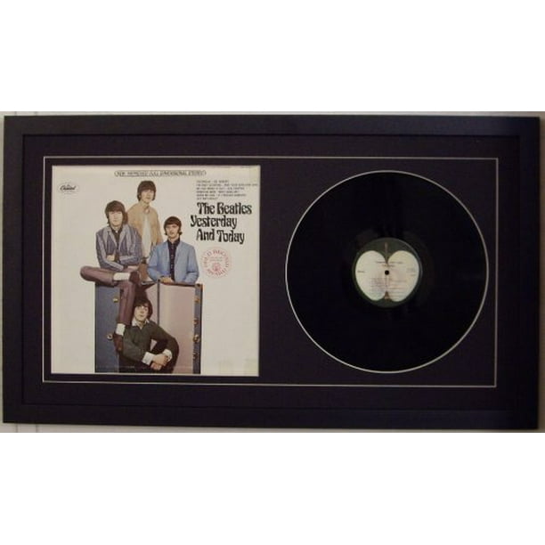 Record Album Frame for 12" Lp Vinyl Album and Album Sleeve Black Frame