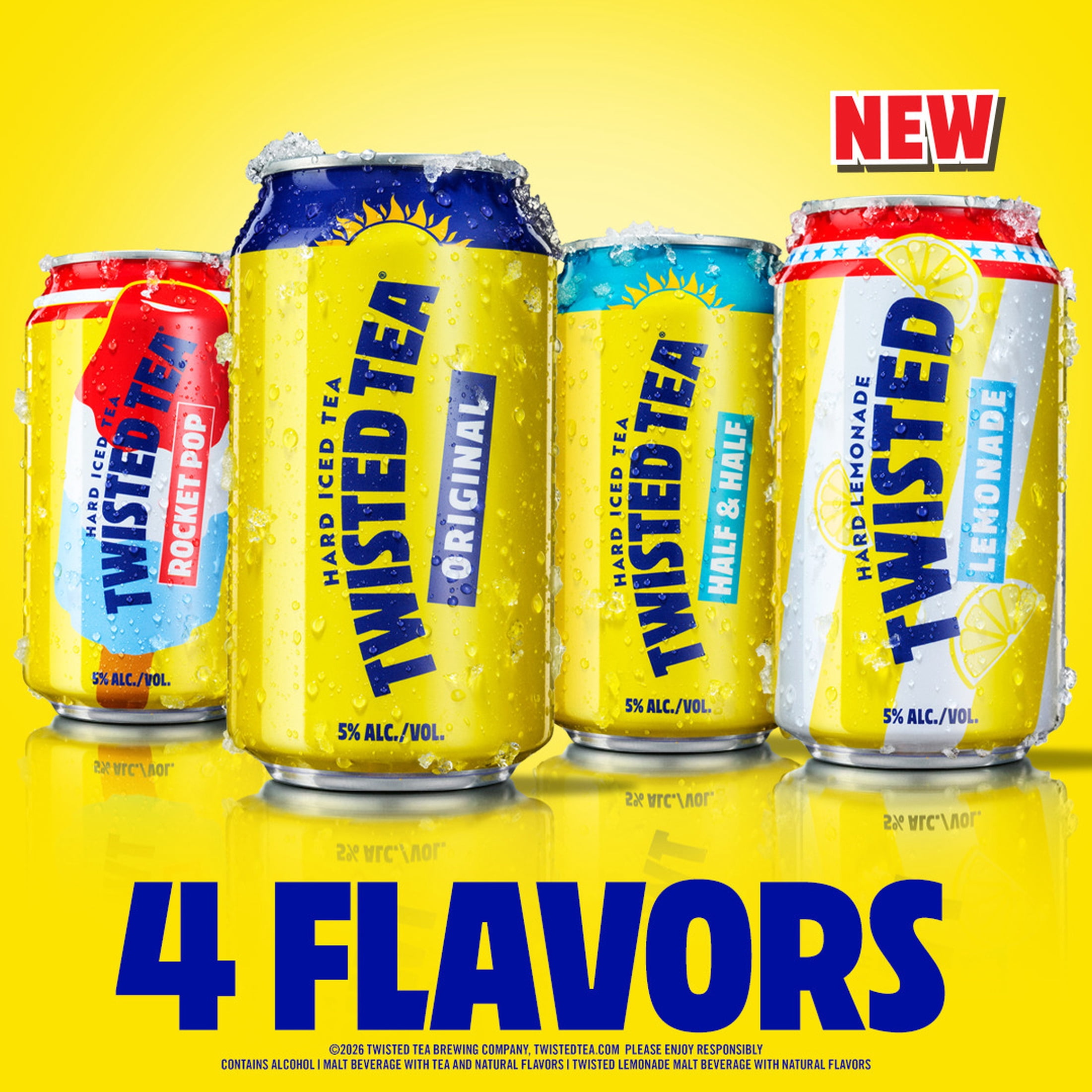 Twisted Tea Hard Iced Tea Variety Party pack, 12 pack, 12 fl oz Aluminum Cans, 5% ABV