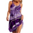 thumbnail image 2 of Cameland Robe d'Été Sans Manches Sexy Décontractée Dos Nu Mini Robe Bleue S, 2 of 5