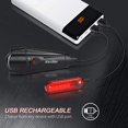 thumbnail image 2 of Juego de luces para bicicleta JAMW recargables por USB 4 modos de luz, 2 of 5