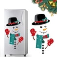 thumbnail image 2 of BNNG Snowman Refrigerator Magnets, Christmas Decorations Snowman Refrigerator Magnets Decorations,Fridge Magnetic Decor, Xmas Car Stickers, Holiday Season Decorative Magnets for Dishwasher, 2 of 9