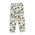 thumbnail image 4 of Qekee Aabstract Eyes print Women Pajama Pants, 4 of 9