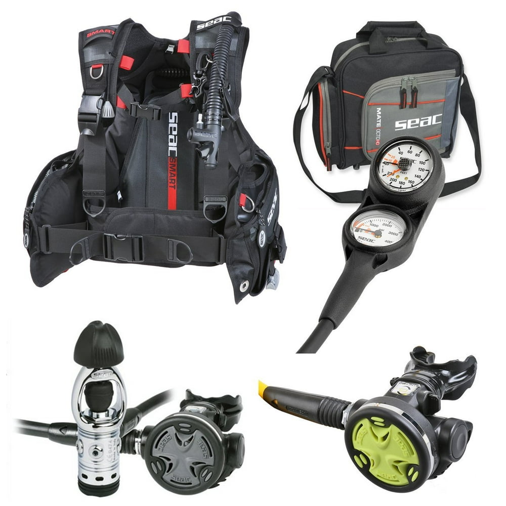 SEAC Smart BCD Scuba Regulator Dive Gear Package