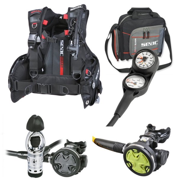 SEAC Smart BCD Scuba Regulator Dive Gear Package