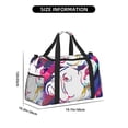 thumbnail image 3 of Honeii Colorful Bulldog Print Gym Bag,Carry on Weekender Overnight Bag, Travel Duffel Bags, Personal Item Travel Bag,Tote Bag,Workout Dance Bag, 3 of 7