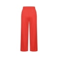 thumbnail image 5 of Dwellite Girls Flare Dress Pants for Kids School Uniform Bell Bottoms with Elastic Waist for Teens，2-13 Years Saffron 120, 5 of 6