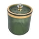thumbnail image 5 of Contenedor para discos de maquillaje, dispensador de hisopos para baño, tarro para hisopos, caja de tocador, Verde, 5 of 9