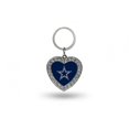 thumbnail image 1 of Dallas Cowboys Bling Rhinestone Heart Keychain, 1 of 2