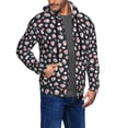 thumbnail image 3 of Zip Up Hoodies for Men - Abstract dot print Long Sleeve Comfrt Men'S Fashion Hoodies & Sweatshirts, Jackets for Men Hoodies Pullover Clothing Clothes with Pouch, 3 of 5
