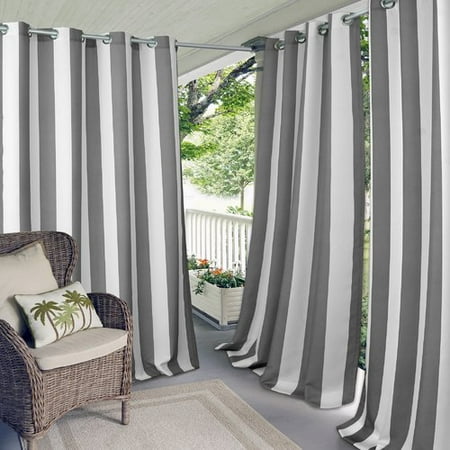 - Breakwater Bay Humboldt Striped Grommet Single Curtain Panel