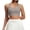 Gray, variant on qafoshin Solid Color Sport Bras for Women Breathable Stretch Comfy Wirefree Workout Bras High Support Pad Mesh Racerback Bras