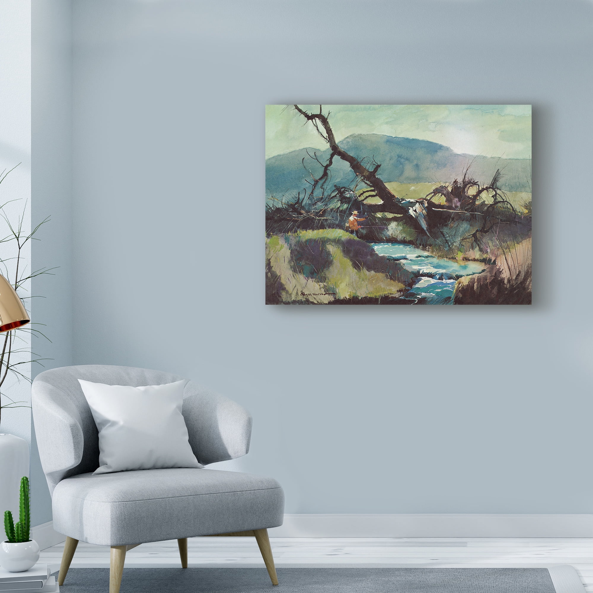 Trademark Fine Art 'Fishing Retreat III' Canvas Art by Roy M. Mason