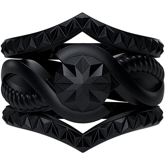 Silicone Wedding Rings for Women by Rinfit. Stackable Rubber Rings. Diamond Set