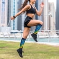 thumbnail image 6 of Lsque Abstract Starry Sky Pattern Sport Compression Socks for Men & Women 15-20 mmHg Knee High Nurse Pregnant Running Medical and Travel Athletic, 6 of 6