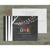 Birch Tree and Lights Deluxe Birthday Invites