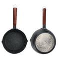 thumbnail image 2 of Stone Pot Household Non-Stick Stone Cooking Pot Kitchen Aluminum Pot with Wooden Handle(18CM No lids), 2 of 7