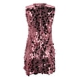 thumbnail image 5 of Unir Women's Sparkly Sequin Dress, Sleeveless Bodycon Mini Dress for Party & Clubwear Events, 1PC, S-XL, 5 of 6