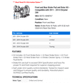 thumbnail image 2 of Front and Rear Brake Pad and Rotor Kit - Compatible with 2011 - 2014 Chrysler 200 2012 2013, 2 of 2