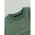 thumbnail image 5 of Bagilaanoe Toddler Baby Girl Boy Casual Sweatshirt Long Sleeve Pullover 6M 12M 18M 24M 3T 4T Kids Fall Loose Tee Tops, 5 of 8