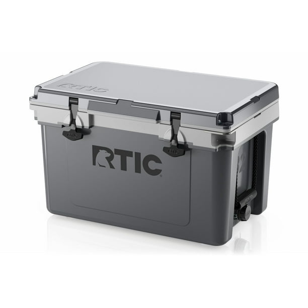 Hielera aislante Ice Chest RTIC ultraligera de 32 cuartos de galón, gris