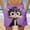 Purple, variant on BRGZLK Mens Beach Shorts Summer Drawstring Waist Funny Animal Expression Printing Summer Swim Trunks Novelty Beachwear Sports Vacation Shorts with Pockets
