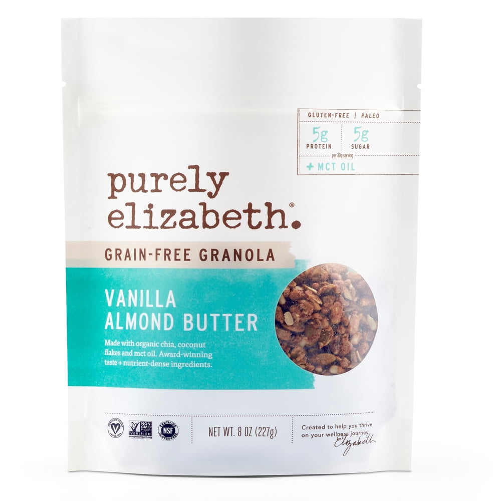 Purely Elizabeth Grain Free Granola Vanilla Almond Butter with MCT 8 oz