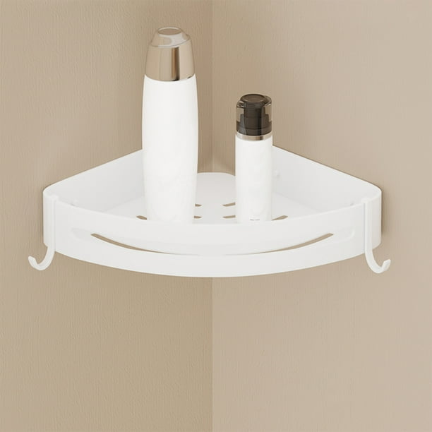 Shower Storage Rack for Tile Walls, Aluminum Corner Shower Basket Caddy