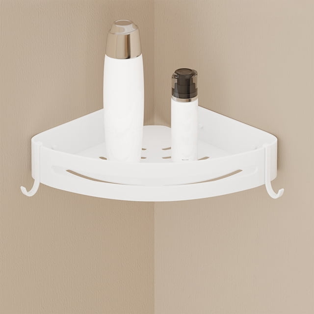 TIMIFIS Shower Rack Shower Storage Rack for Tile Walls, Aluminum Corner Shower Basket Caddy for Shampoo Conditioner, Bathroom / Kitchen Storage Organizer with No Drilling Toothbrush Holders