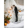 thumbnail image 2 of Ceramic Caucasian Wedding Bride and Groom Figurine 3.625 x 2.5 x 7 Inches Gift, 2 of 4