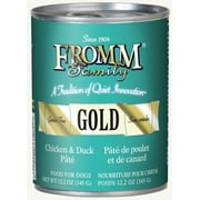 (Pack of 12) Fromm Family Gold Grain-Free Chicken & Duck Pate Wet Dog Food, 12.2 oz cans