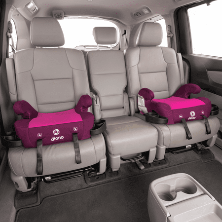 Diono  Solana 2 Latch Backless Booster Car Seat, Pink
