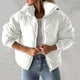 thumbnail image 1 of Parkas de manga larga para mujer, ropa de invierno acolchada de algodón corta con cremallera y manga larga, ropa de algodón de manga larga para mujer, blusa para mujer, 1 of 6