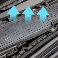 thumbnail image 2 of Protector de cubierta de ventilación de flujo de filtro de aire compatible con Tesla Model 3 2017-2019 YONGSHENG Negro, 2 of 4