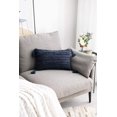 thumbnail image 4 of ZECATL Nave Blue Throw Pillow Covers: 2 Pack 12x20 Inch Boho Striped Cotton Linen Rectangular Decorative Pillow Cases with Tassels for Farmhouse Couch Sofa Chair, 4 of 7