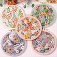 thumbnail image 4 of El Kit de Bordado para Principiantes y Entusiastas del Bordado Incluye Paisaje Floral con Agujas de Hilo,C, 4 of 5