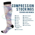 thumbnail image 2 of FORMRS Womens Knee High Socks Casual Long Thick Travel Daily Wear, 1 Pair, Purple Marble Pattern, 2 of 6