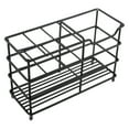 thumbnail image 1 of TIELUTT Slots Stainless Steel Bathroom Toothbrush Holder Silver Toothpaste Holder Stand Bathroom Accessories Towel Drying Rack Racks for Kitchen Storage Rolling Dish Rack Rolling Drying Rack, 1 of 4