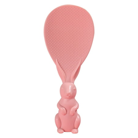 

iOPQO Kitchen Gadgets Cute And Creative Rabbit Can Be Vertical Non Stick Rice Spoon Rice Shovel Straw Rice Spoon Tableware