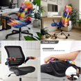 thumbnail image 2 of FKELYI Office Chair Slipcover Swivel Armchair Cover with 2 Pcs Armrest Covers Beach Palm Tree Oil Painting Print Washable Anti-Dust Computer Chair Protector, Large, 2 of 6