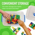 thumbnail image 6 of Brickyard Building Blocks STEM Toys & Activities - Educational Building Toys with 163 Pieces, Kid-Friendly Tools, Design Guide and Toy Storage Box, 6 of 9