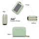 thumbnail image 5 of Laklulu Cartera Pequeña de Cuero para Mujer, Monedero con Doble Cremallera para Mujer, Cartera con Tarjetero con Bloqueo RFID, 11 * 8 * 4 cm, 5 of 6