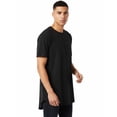 thumbnail image 2 of Allsense Men's Hipster Long T-Shirt - Drop-Cut Curved Hem Tee, 2 of 3