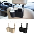 thumbnail image 3 of Speravity Portabotellas de agua para asiento trasero de coche, organizador de vasos para vehículos, caja de almacenamiento de artículos diversos para Ventana automotriz Negro Speravity VI017832-02, 3 of 6